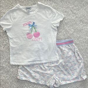 Better/Together Pajama Set Cherry Size Medium Loungewear